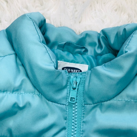 Old Navy Teal Blue Frost Free Puffer Jacket Size 5T - Picture 4 of 8